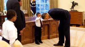 black boy who touched Potus hair