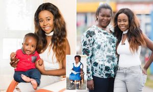 *** EXCLUSIVE - VIDEO AVAILABLE *** ROCHDALE, UNITED KINGDOM - AUGUST 10: HIV positive mum Paida Mutopo (r), 20, stands next to her mum Mavis on August 10, 2016, in Rochdale, United Kingdom. INFORMED she was HIV positive aged 11, Paida Mutopo believed she would never be able to have children for fear of passing on the condition. But despite carrying the potentially fatal virus, Paida, now 20, from Rochdale in Manchester, gave birth to her son Kai five months ago. Tests have confirmed that Kai is HIV free and the proud mother is now out to teach the world that HIV is no longer a death sentence - or even a barrier to becoming a parent. Paida, who contracted HIV from her mum Mavis, has now set her sights on going to university to study social work to help build a right future for her and Kai. She also uses public speaking engagements and does Q&As on social media platforms like Facebook and Snapchat to challenge the stigmatisation of HIV patients. PHOTOGRAPH BY Barcroft Images London-T:+44 207 033 1031 E:hello@barcroftmedia.com New York-T:+1 212 796 2458 E:hello@barcroftusa.com New Delhi-T:+91 11 4053 2429 E:hello@barcroftindia.com www.barcroftimages.com